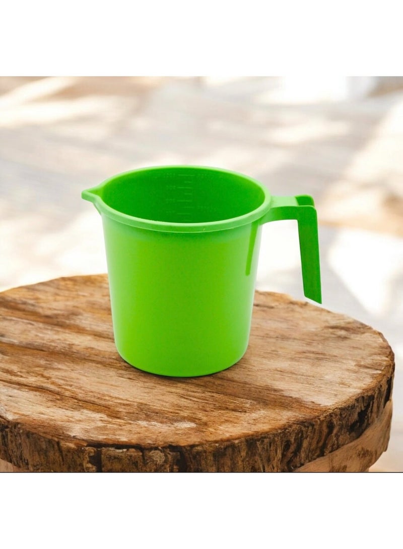 ALKA Plastic Mug 1 Litre, Durable Water Mug with Handle, Multipurpose Utility Mug for Bathroom, Kitchen, and Household Use - Image 2